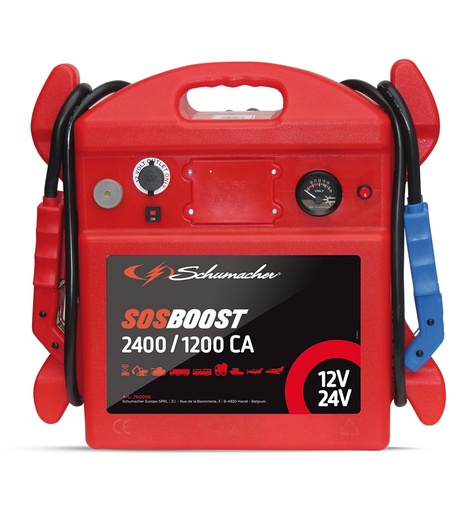 [760008] Start Booster SOS 12V & 24V 2400/1200CA